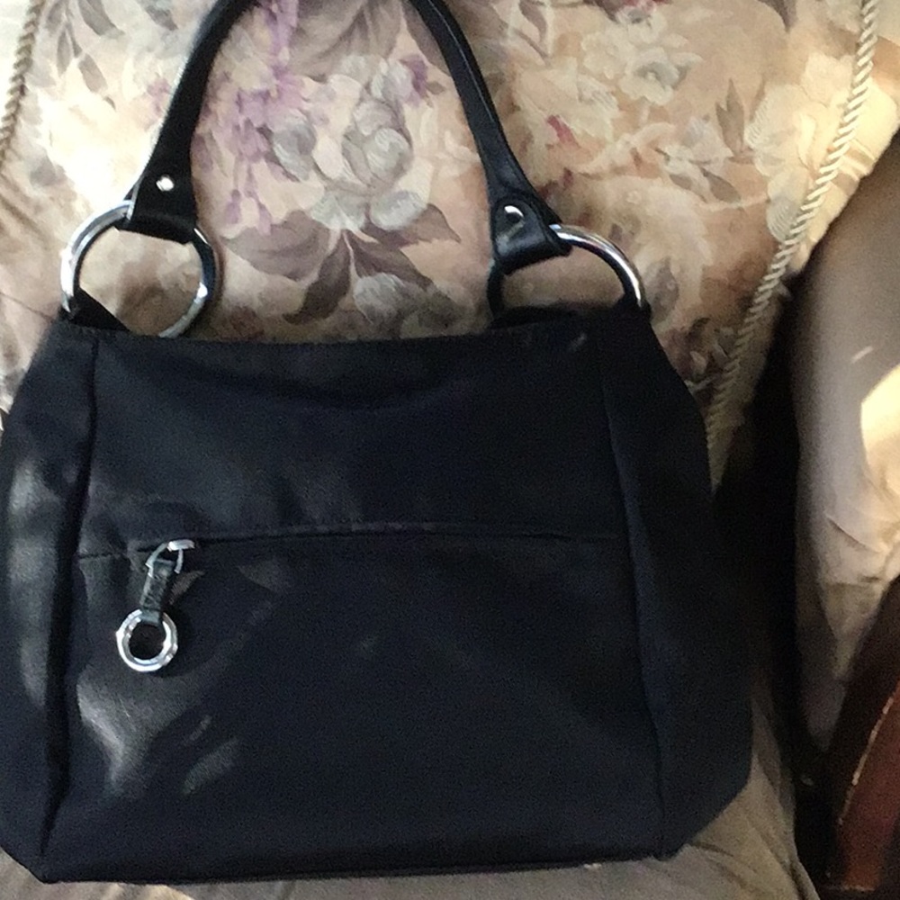 Gorgeous Sequoia black nylon hobo bag